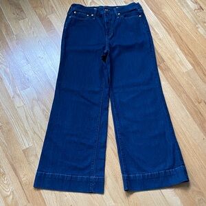 J. Crew Wide-Leg Dark Indigo Jeans